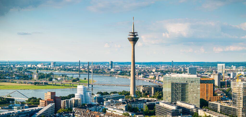 Die Skyline von Düsseldorf