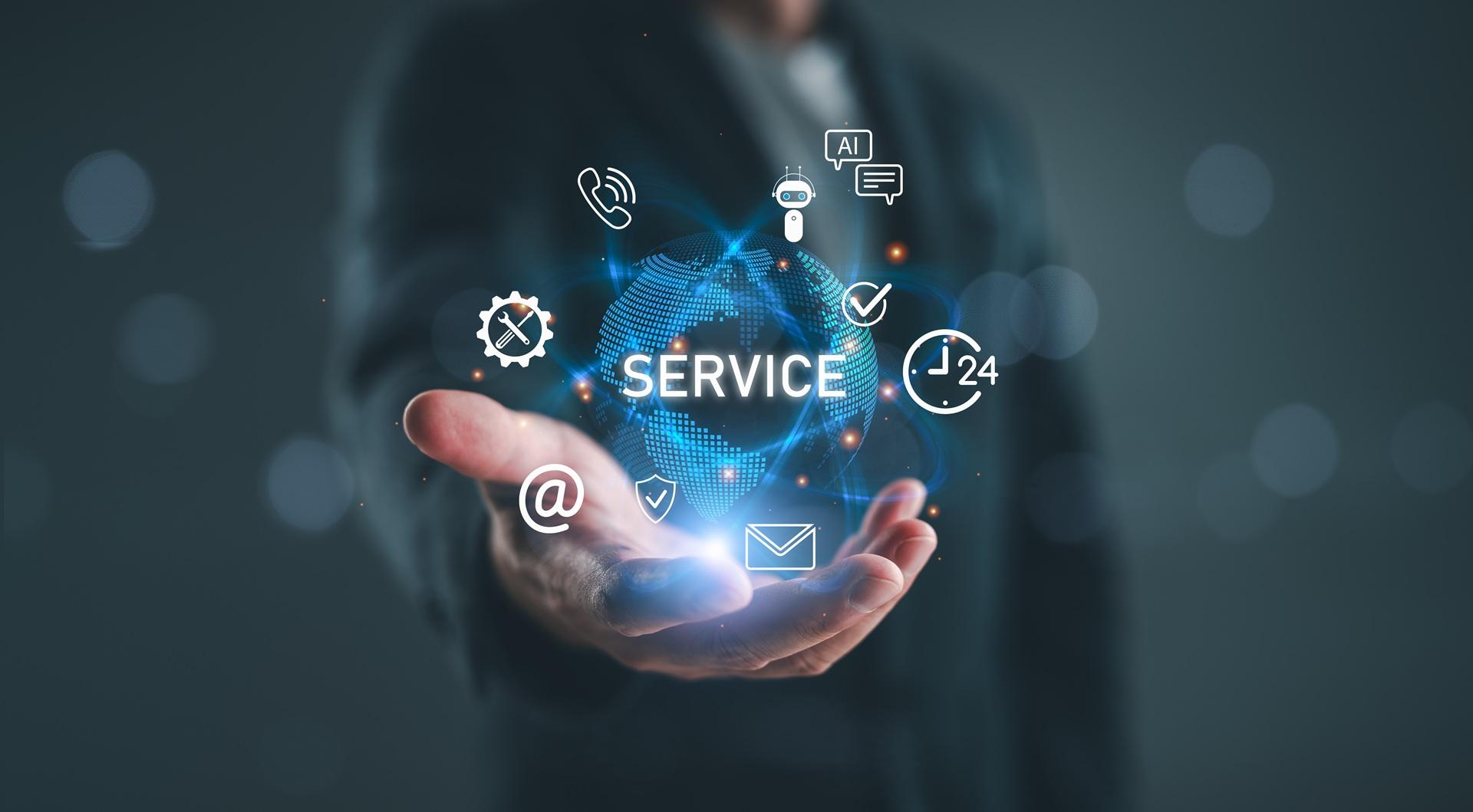 Symbolische Darstellung globaler Serviceleistungen | Gärtner Job